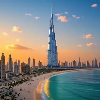 Burj Khalifa and Dubai Skyline